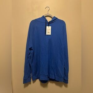 Men's Puce Blue Organic Thermal Hoodie